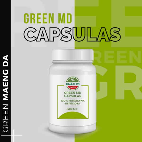 Cápsulas de Maeng Da Verde: esta cepa de kratom es muy popular debido a que mejora el estado de ánimo
